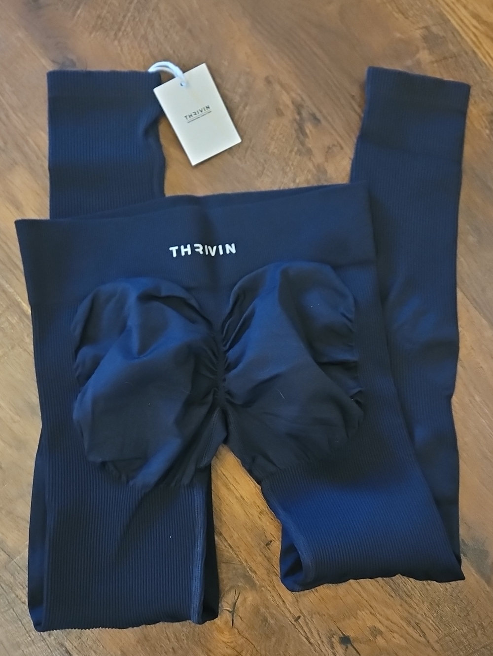 Thrivin Black High-Waist Sculpting Leggings